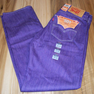 Levi's 501 Violet Indigo Straight Fit Jeans 34x34